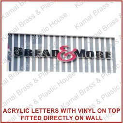 ACP Reverse Vinyl Cutting Flex Board Boards Acrylic SS Steel Golden Copper Brass Letters Sign Signs Boards Aluminium SS Collar Crystal Channel